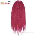 Tresses synthétiques colorées de boîte de cheveux de crochet pour des femmes